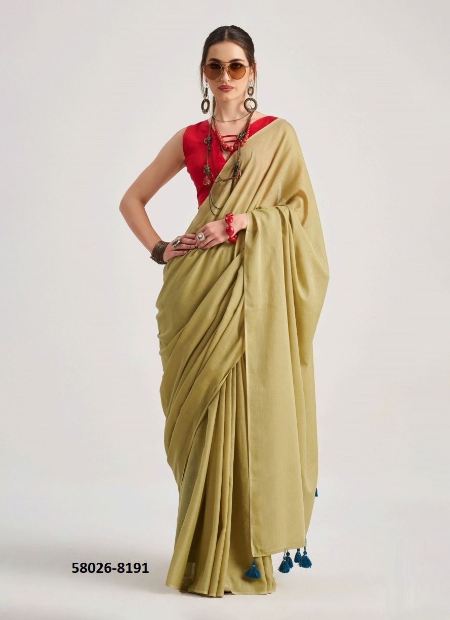 HUES & FLOW - Catalog # 58026 (Set of 9 Sarees) by Brand MONO POLEY
