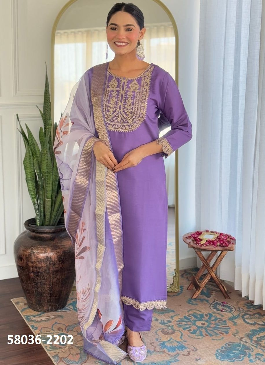 SUMMER COLORS 2201-2204 - Catalog # 58036 (Set of 4 Readymade Salwar Suits) by Brand STROLLAY ® SUMMER COLORS 2201-2204 - Catalog # 58036 (Set of 4 Readymade Salwar Suits) by Brand STROLLAY ®
