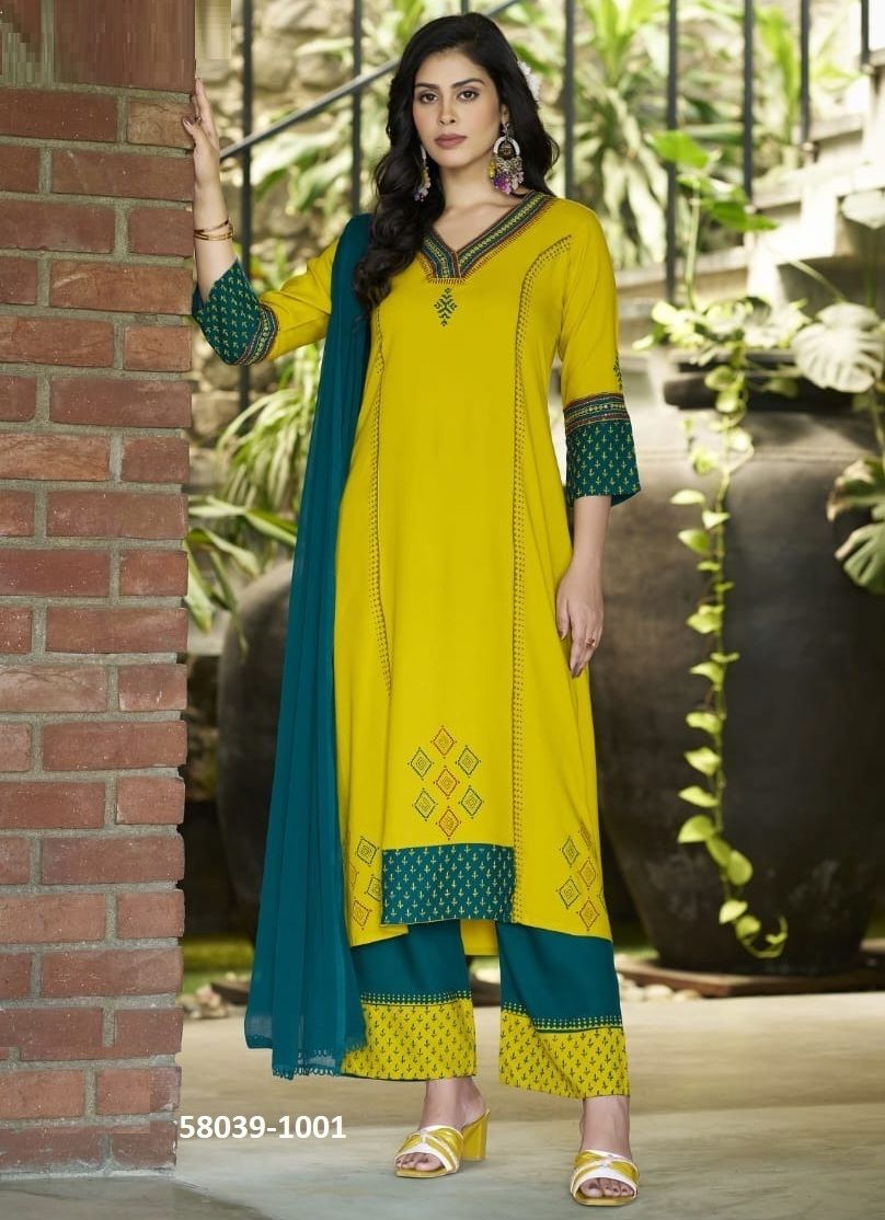 TAMANNA - Catalog # 58039 (Set of 6 Readymade Salwar Suits) by Brand WOODEE AHMEDABAD TAMANNA - Catalog # 58039 (Set of 6 Readymade Salwar Suits) by Brand WOODEE AHMEDABAD