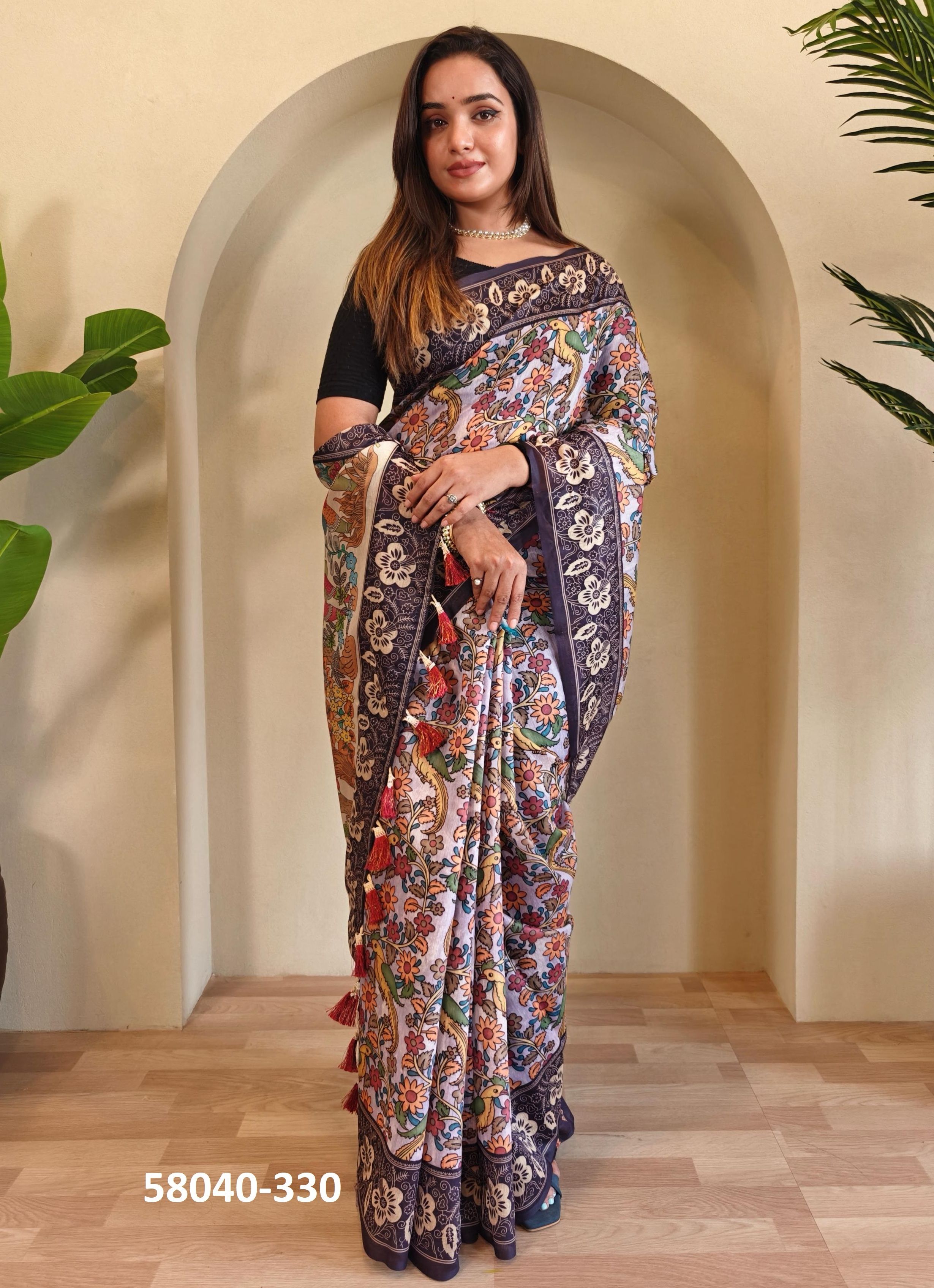 MADHU - Catalog # 58040 (Set of 5 Sarees) by Brand STROLLAY ®