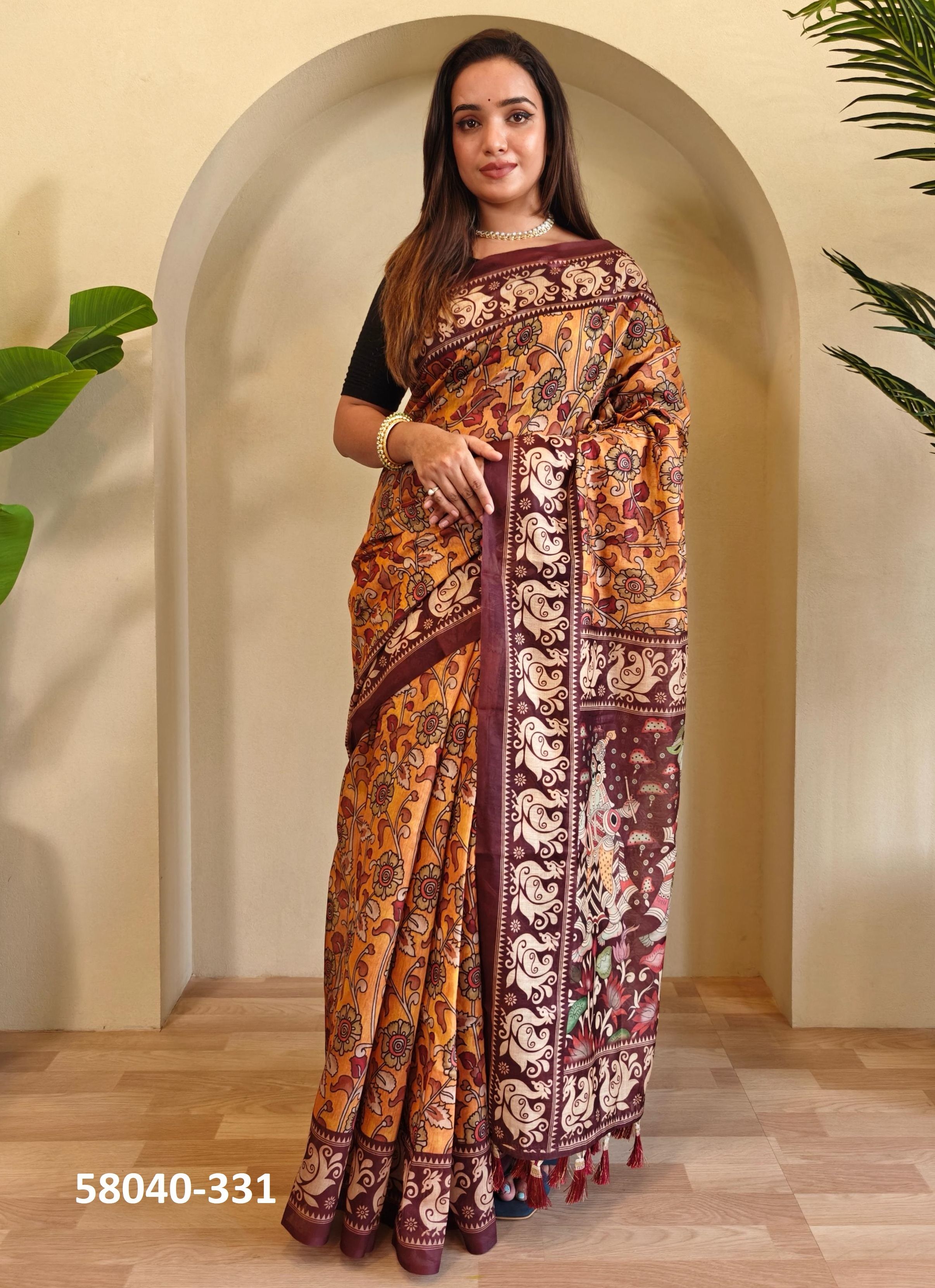 MADHU - Catalog # 58040 (Set of 5 Sarees) by Brand STROLLAY ®