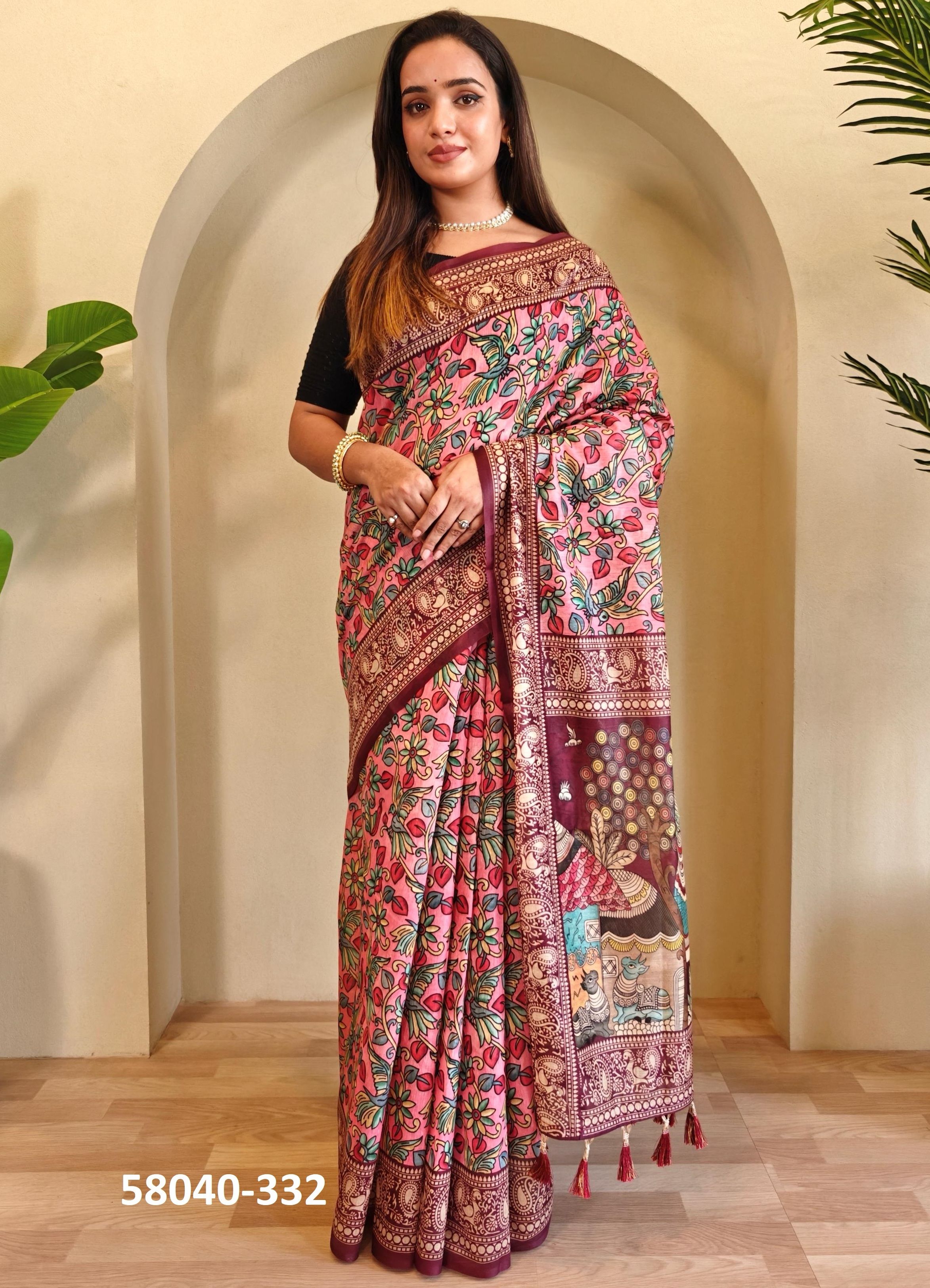 MADHU - Catalog # 58040 (Set of 5 Sarees) by Brand STROLLAY ®