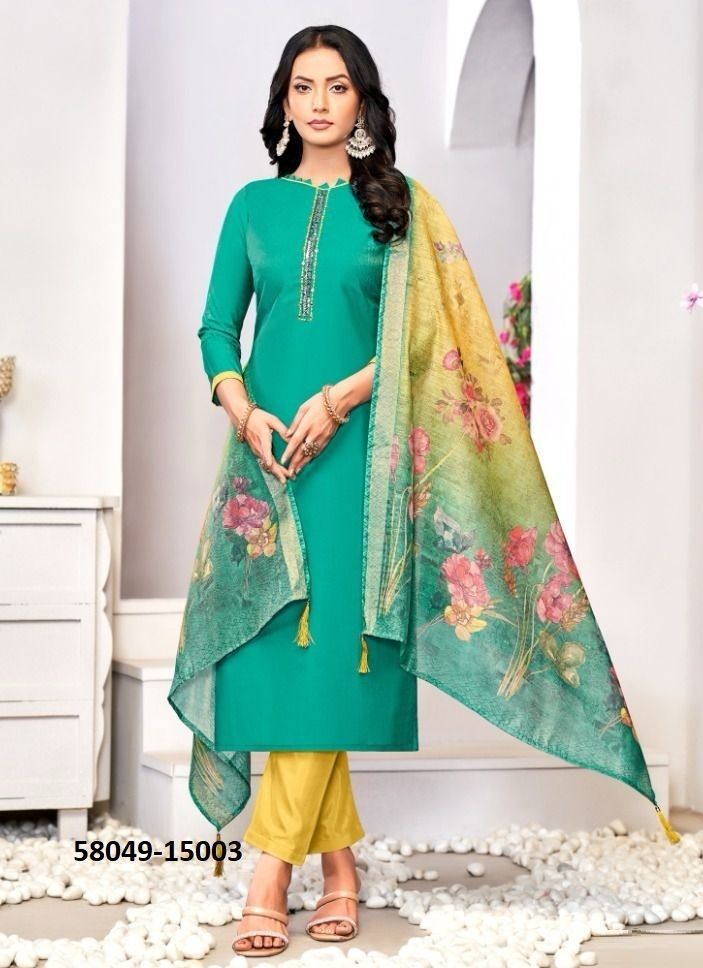 ALIZZA - Catalog # 58049 (Set of 12 Readymade Salwar Suits) by Brand STROLLAY ®