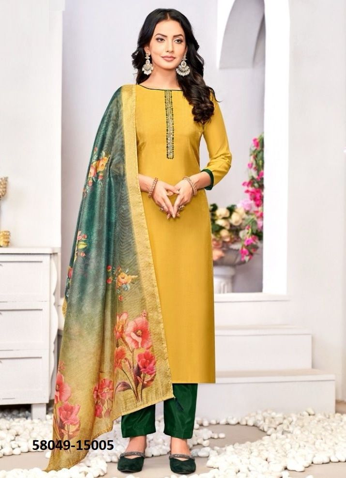 ALIZZA - Catalog # 58049 (Set of 12 Readymade Salwar Suits) by Brand STROLLAY ®