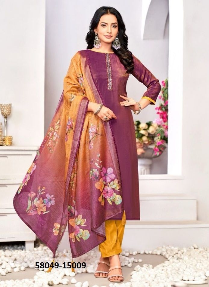 ALIZZA - Catalog # 58049 (Set of 12 Readymade Salwar Suits) by Brand STROLLAY ®