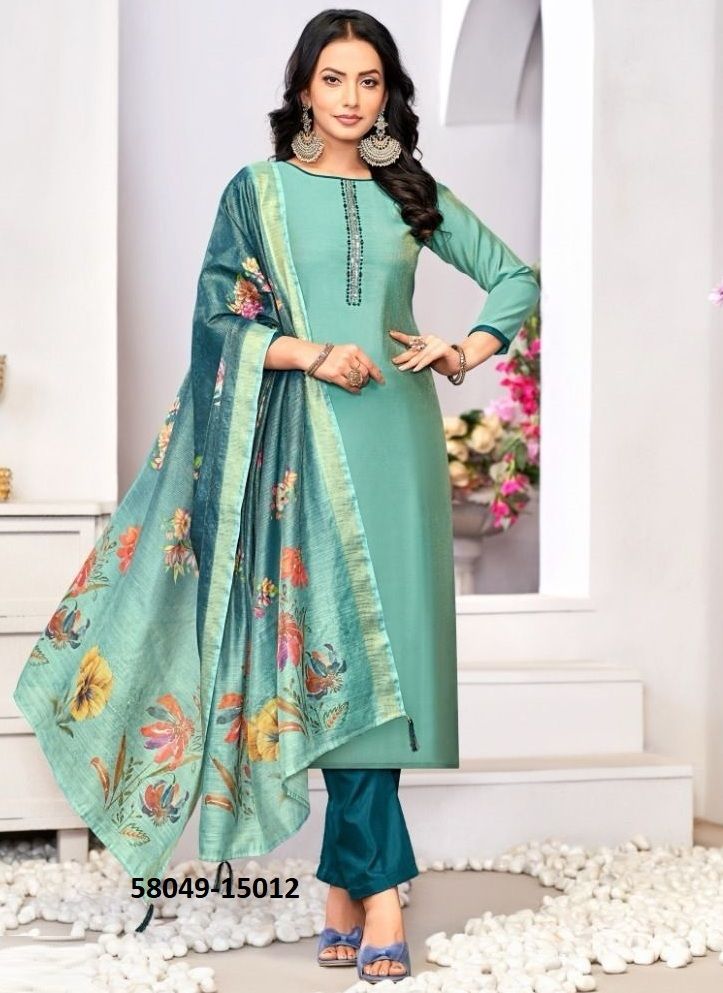 ALIZZA - Catalog # 58049 (Set of 12 Readymade Salwar Suits) by Brand STROLLAY ®