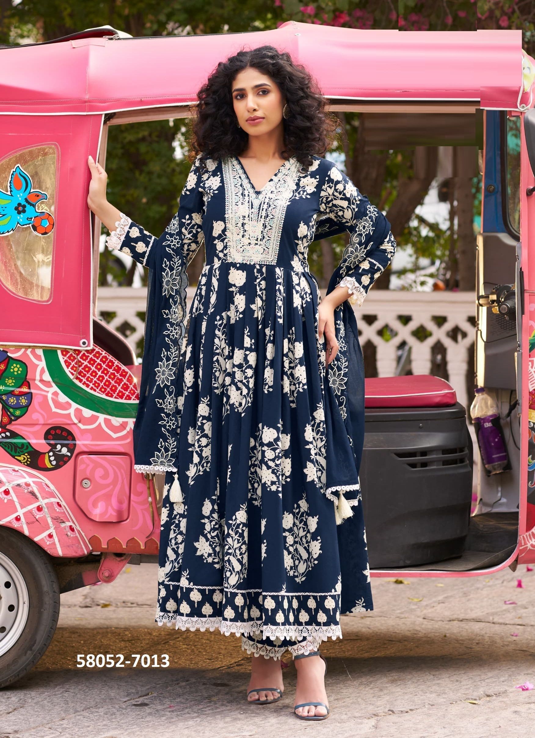 PANCHI - Catalog # 58052 (Set of 6 Readymade Salwar Suits) by Brand RANGOON PANCHI - Catalog # 58052 (Set of 6 Readymade Salwar Suits) by Brand RANGOON