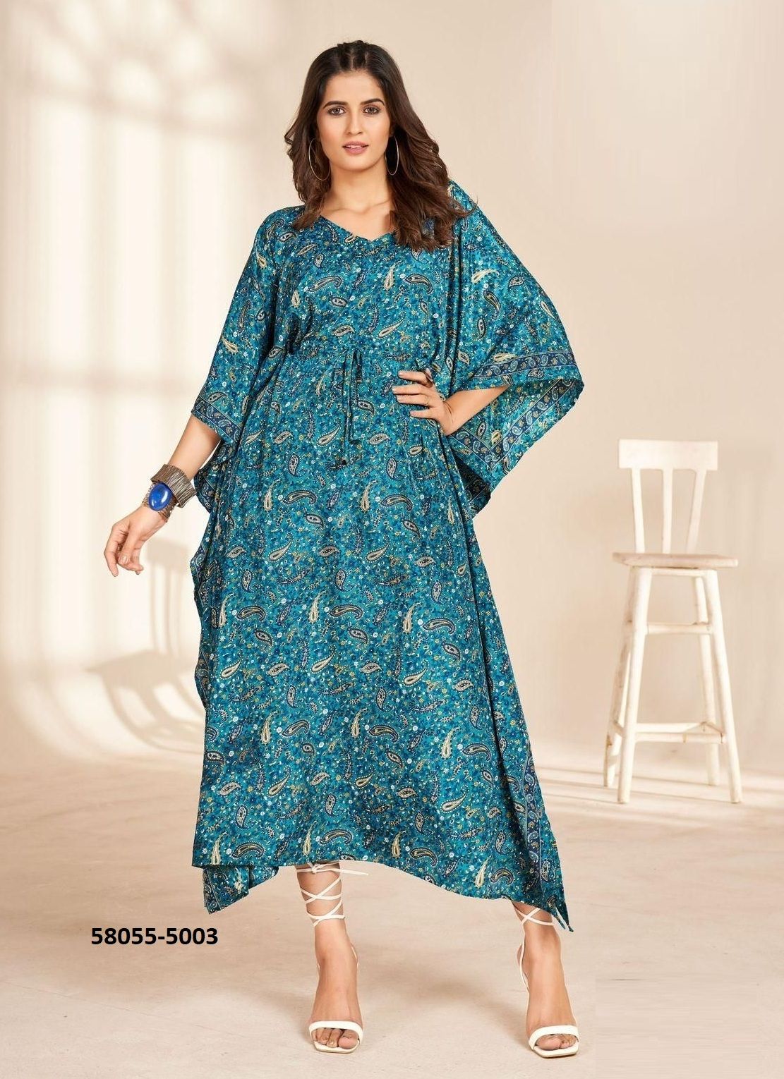 KAFTAN 2 - Catalog # 58055 (Set of 5 Readymade Women's Kurtis / Tops) by Brand STROLLAY ® KAFTAN 2 - Catalog # 58055 (Set of 5 Readymade Women's Kurtis / Tops) by Brand STROLLAY ®