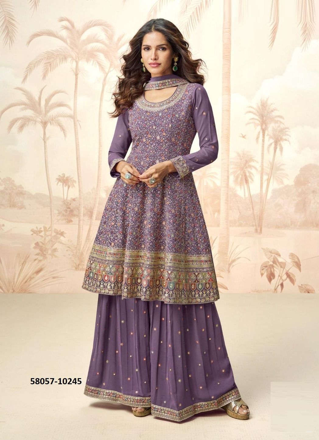 APURVA - Catalog # 58057 (Set of 2 Readymade Salwar Suits) by Brand AASHIRWAD