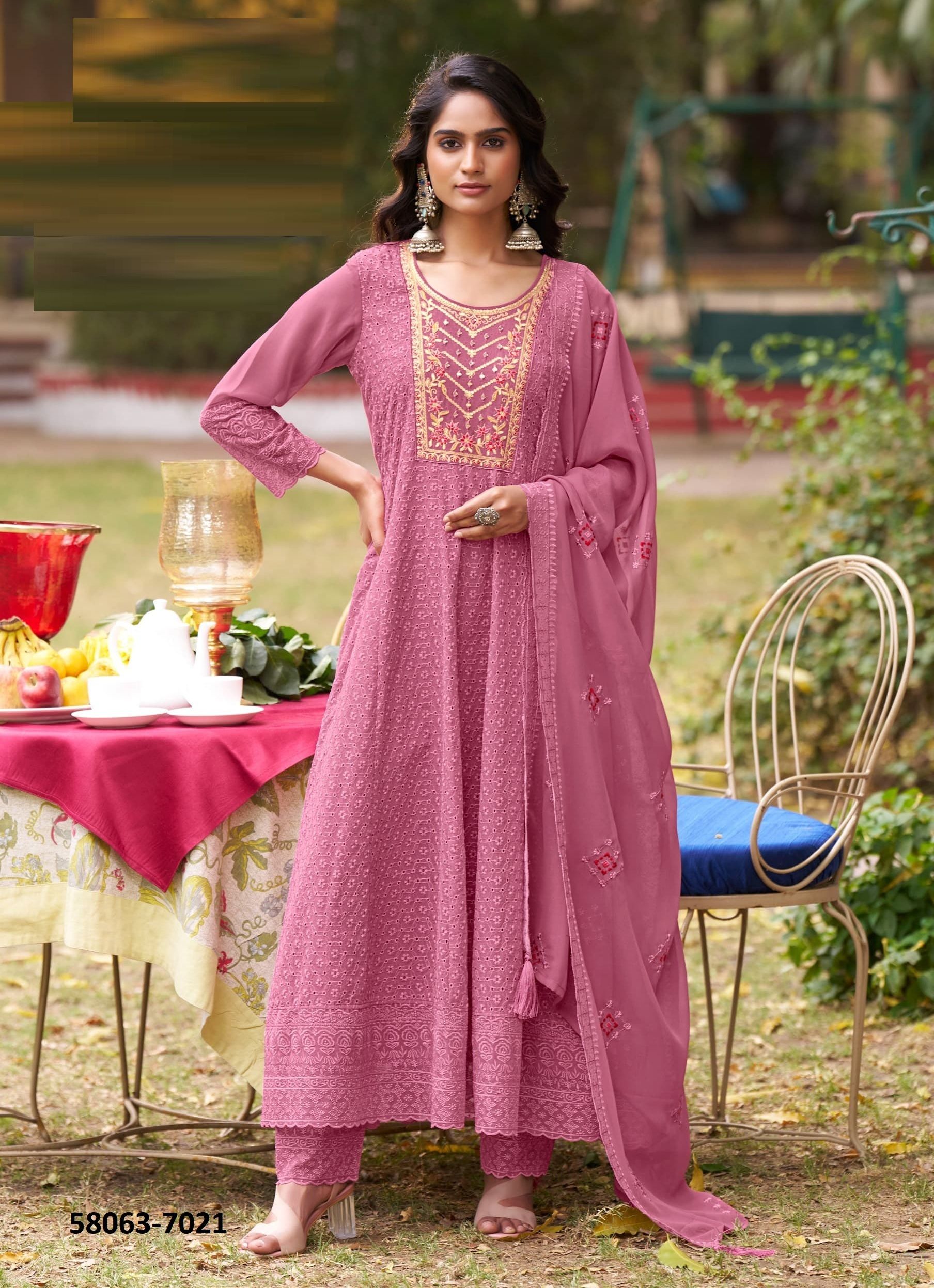 SHEHZADI 3 - Catalog # 58063 (Set of 4 Readymade Salwar Suits) by Brand RANGOON SHEHZADI 3 - Catalog # 58063 (Set of 4 Readymade Salwar Suits) by Brand RANGOON