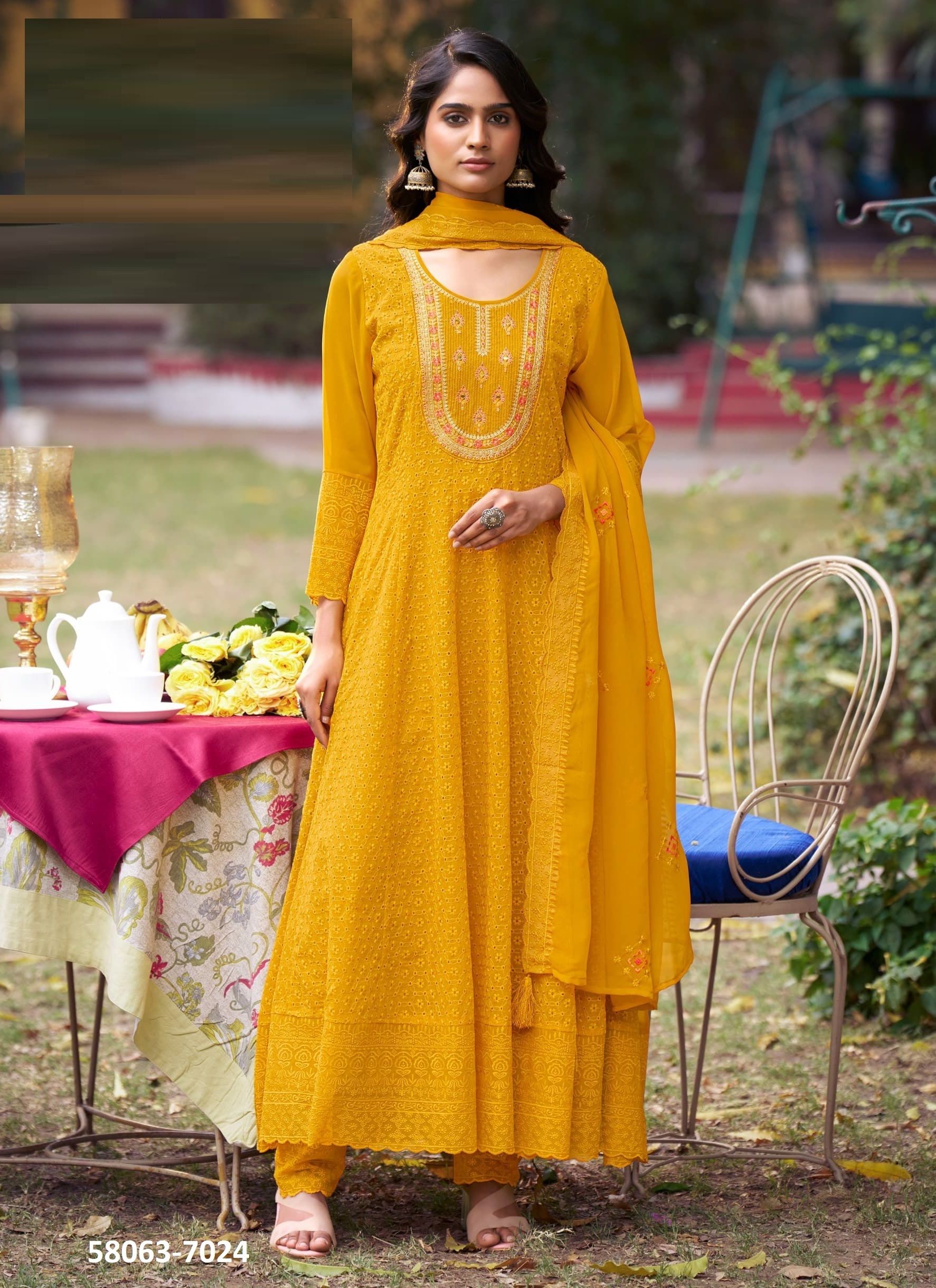 SHEHZADI 3 - Catalog # 58063 (Set of 4 Readymade Salwar Suits) by Brand RANGOON SHEHZADI 3 - Catalog # 58063 (Set of 4 Readymade Salwar Suits) by Brand RANGOON