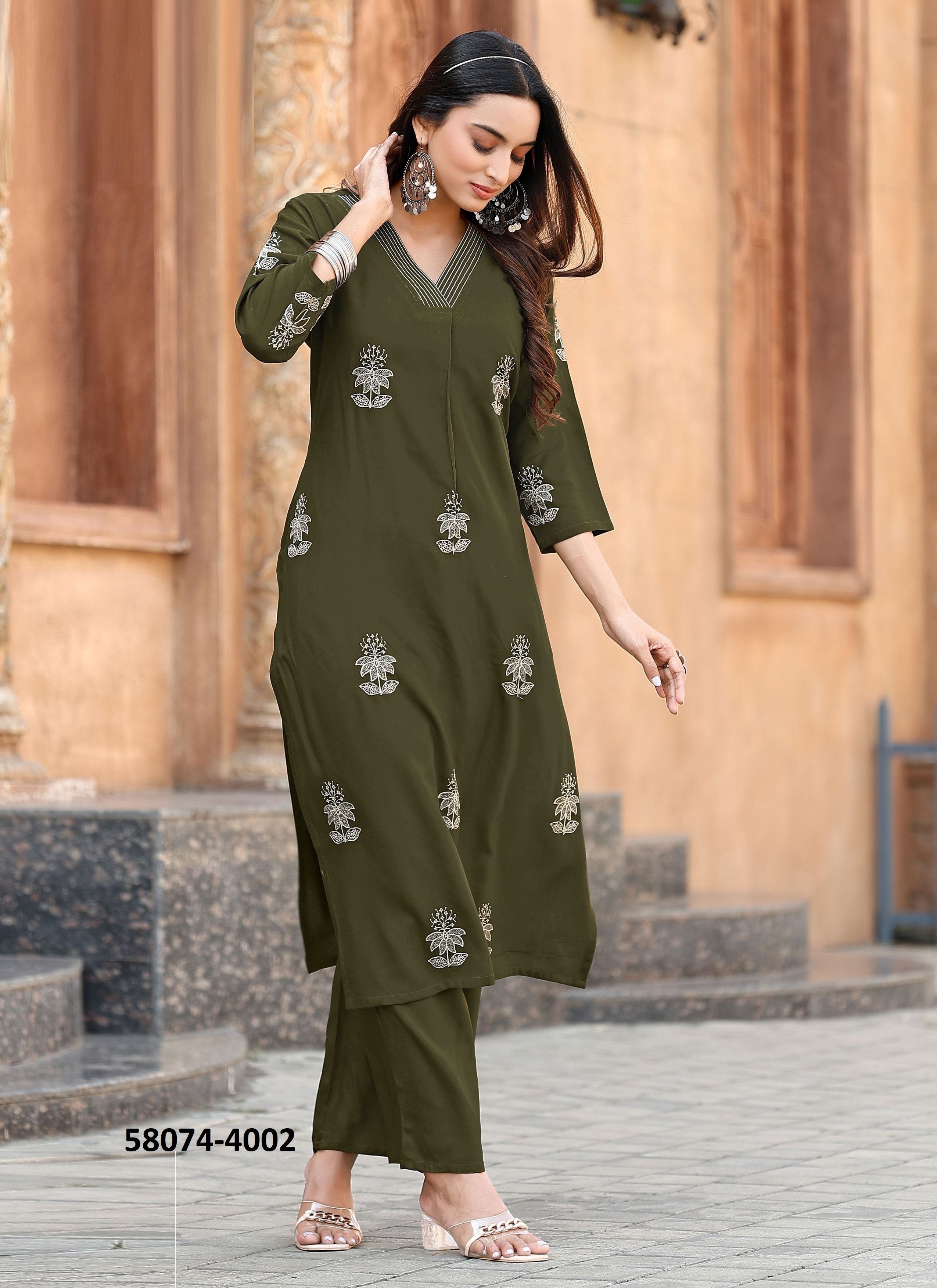 ALBELLA - Catalog # 58074 (Set of 6 Tops With Bottoms) MADE IN INDIA BY MITTOO
