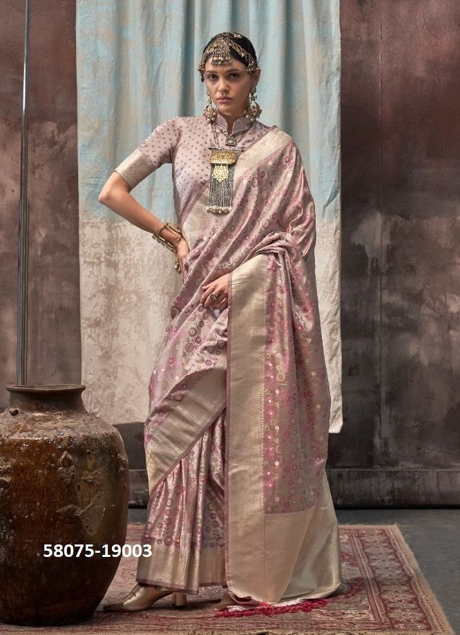 KOSHA SILK - Catalog # 58075 (Set of 6 Sarees) MADE IN INDIA BY RAJTEX FABRICS