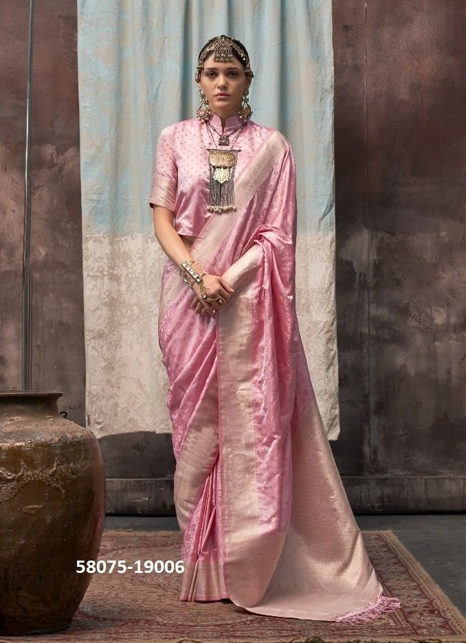 KOSHA SILK - Catalog # 58075 (Set of 6 Sarees) MADE IN INDIA BY RAJTEX FABRICS