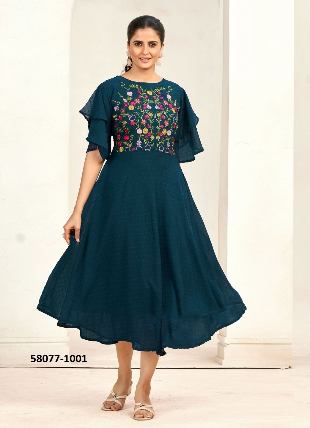 SENSATIONS - Catalog # 58077 (Set of 6 Readymade Women's Kurtis / Tops) MADE IN INDIA BY BLUE HILLS SENSATIONS - Catalog # 58077 (Set of 6 Readymade Women's Kurtis / Tops) MADE IN INDIA BY BLUE HILLS
