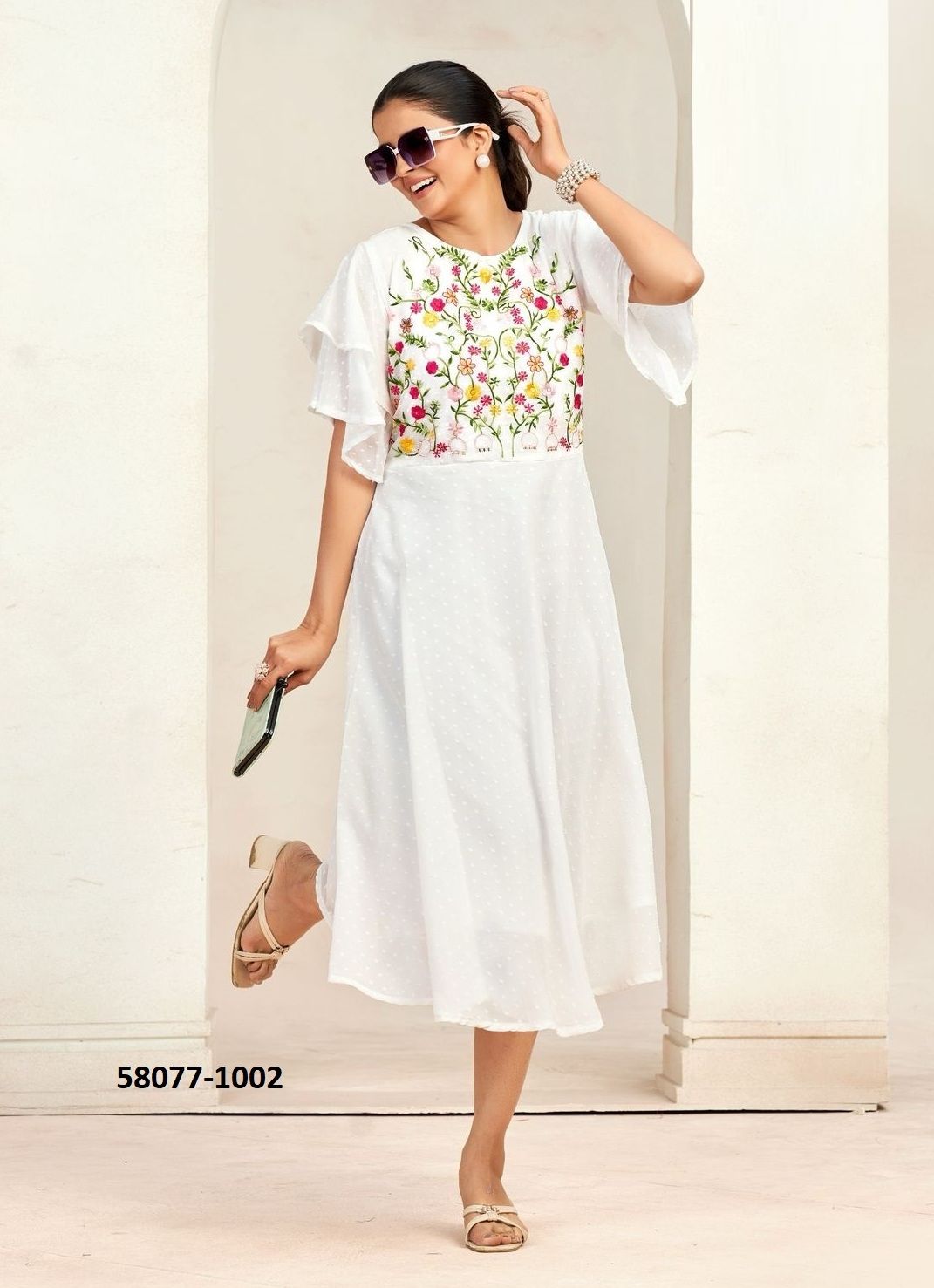 SENSATIONS - Catalog # 58077 (Set of 6 Readymade Women's Kurtis / Tops) MADE IN INDIA BY BLUE HILLS SENSATIONS - Catalog # 58077 (Set of 6 Readymade Women's Kurtis / Tops) MADE IN INDIA BY BLUE HILLS