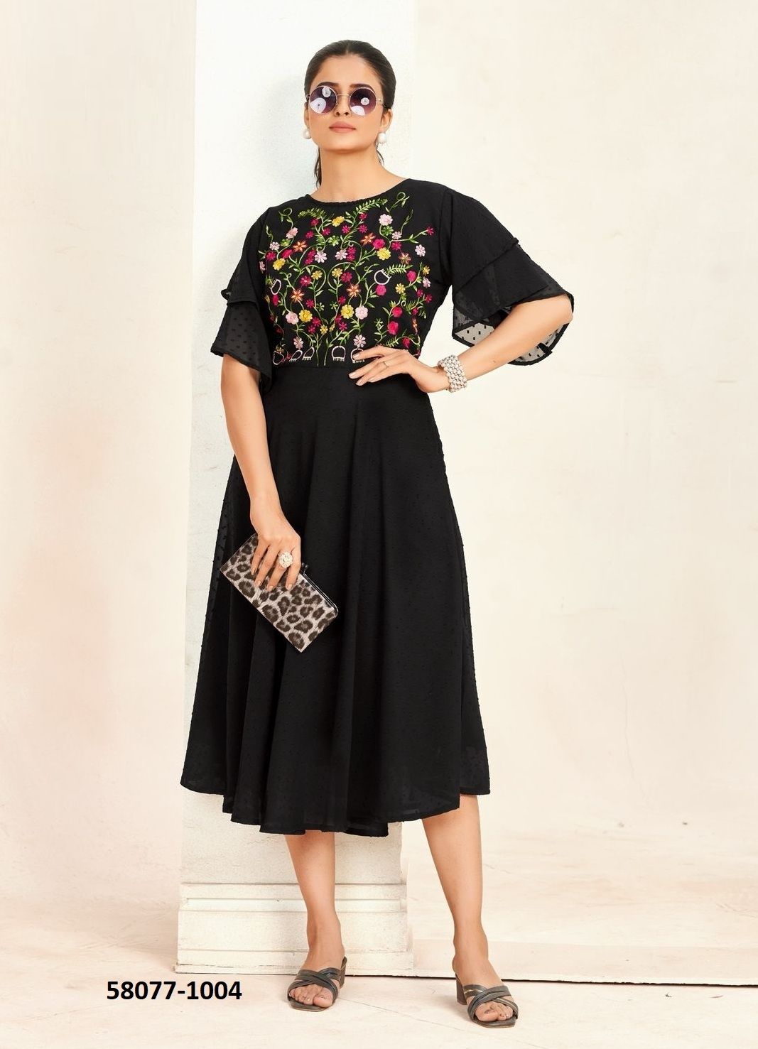 SENSATIONS - Catalog # 58077 (Set of 6 Readymade Women's Kurtis / Tops) MADE IN INDIA BY BLUE HILLS SENSATIONS - Catalog # 58077 (Set of 6 Readymade Women's Kurtis / Tops) MADE IN INDIA BY BLUE HILLS