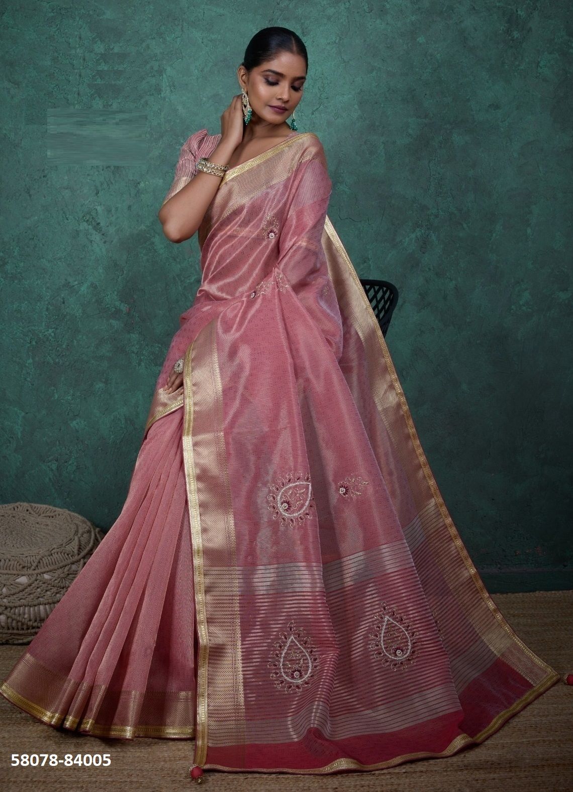 TARINI - Catalog # 58078 (Set of 5 Sarees) MADE IN INDIA BY S-ETHNIC LIFESTYLE TARINI - Catalog # 58078 (Set of 5 Sarees) MADE IN INDIA BY S-ETHNIC LIFESTYLE