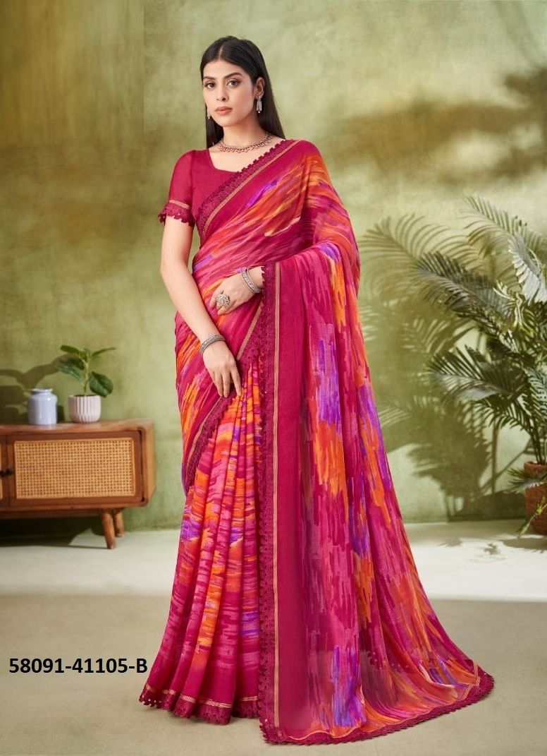 SAVERA 11 - Catalog # 58091 (Set of 12 Sarees) by Brand RUCHI SAREES