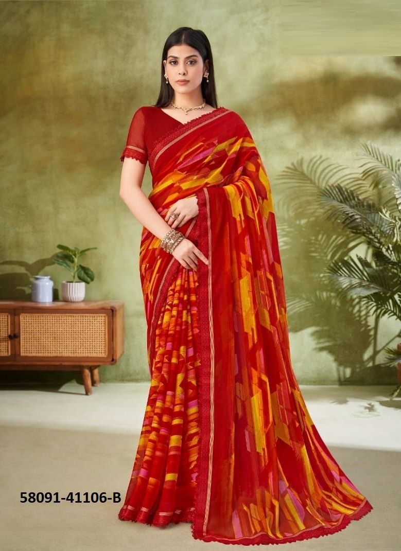 SAVERA 11 - Catalog # 58091 (Set of 12 Sarees) by Brand RUCHI SAREES
