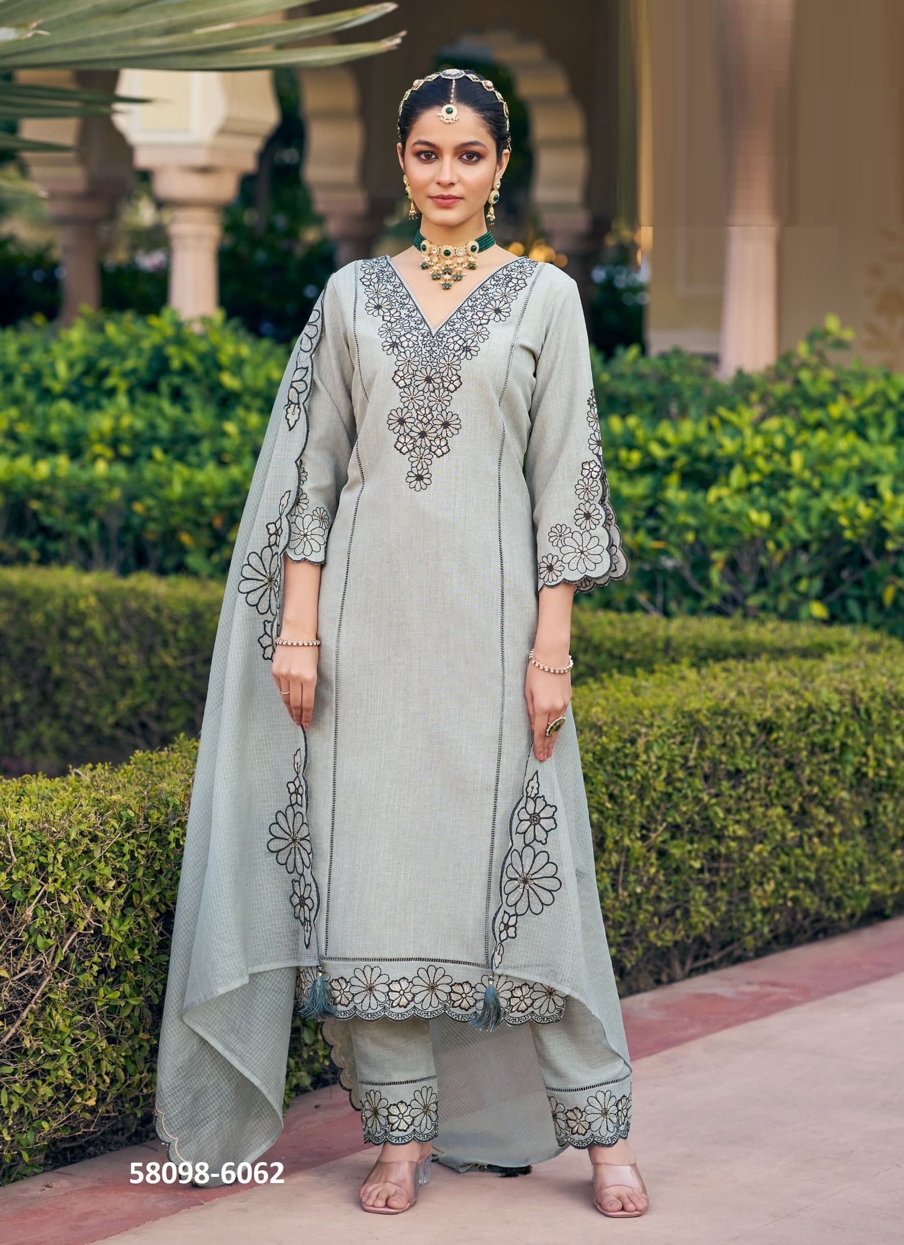ALORA - Catalog # 58098 (Set of 4 Readymade Salwar Suits) by Brand RANGOON