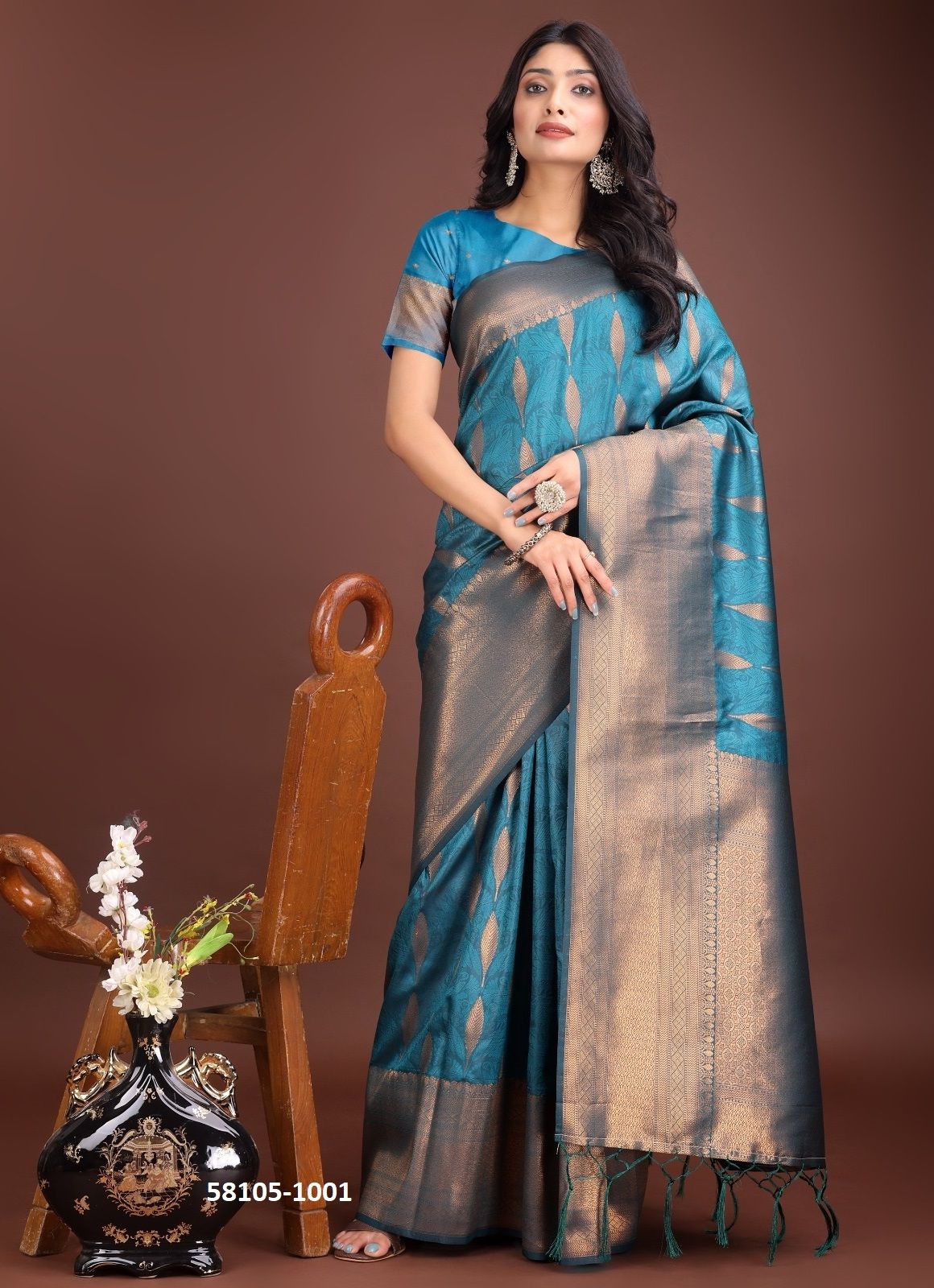 PALKI 2 - Catalog # 58105 (Set of 6 Sarees) by Brand STROLLAY ® PALKI 2 - Catalog # 58105 (Set of 6 Sarees) by Brand STROLLAY ®