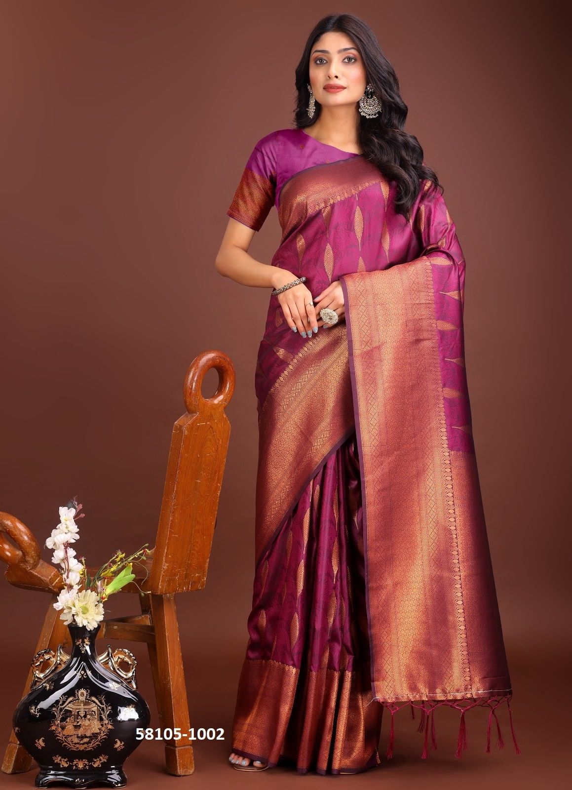 PALKI 2 - Catalog # 58105 (Set of 6 Sarees) by Brand STROLLAY ® PALKI 2 - Catalog # 58105 (Set of 6 Sarees) by Brand STROLLAY ®