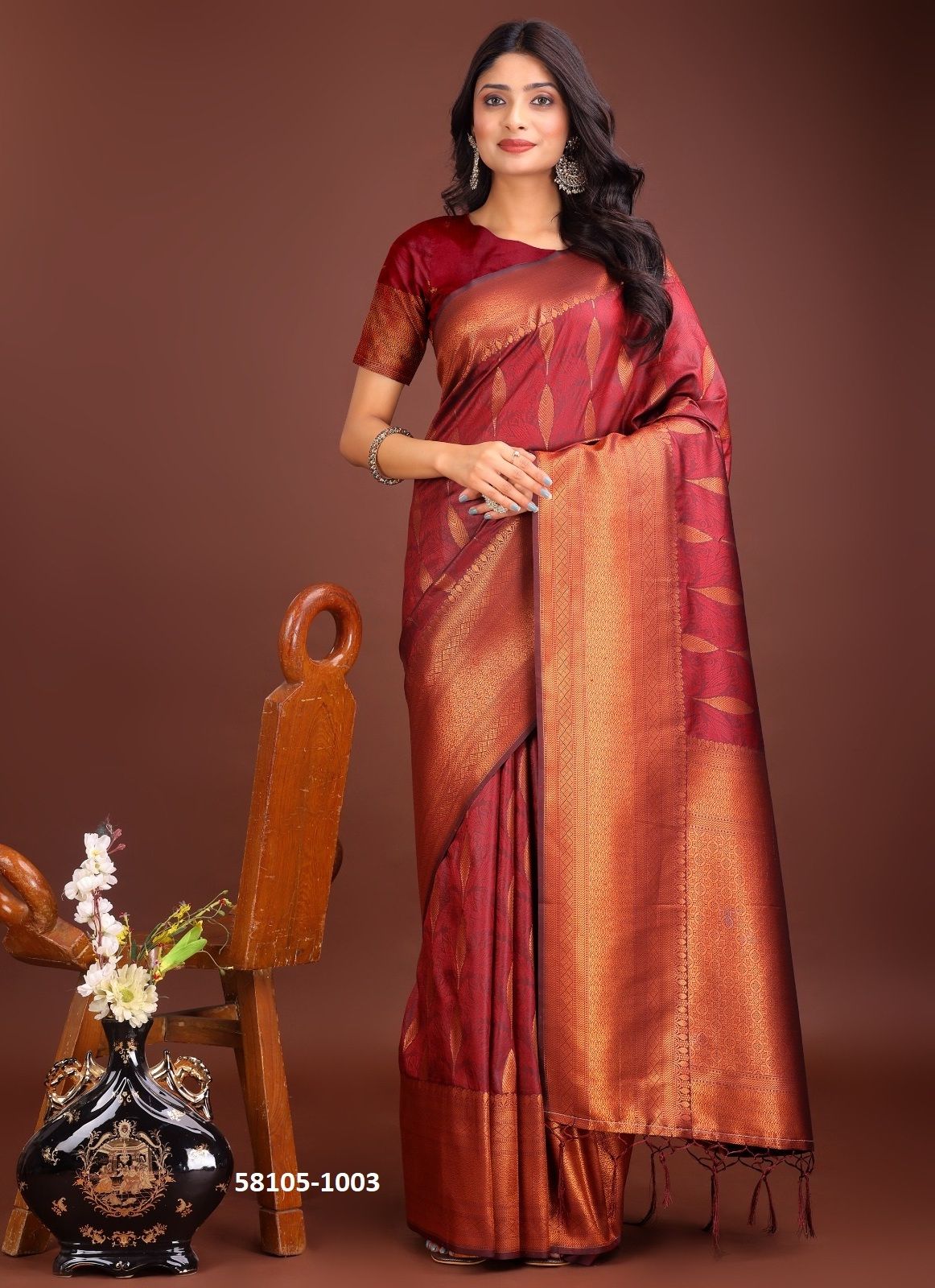 PALKI 2 - Catalog # 58105 (Set of 6 Sarees) by Brand STROLLAY ® PALKI 2 - Catalog # 58105 (Set of 6 Sarees) by Brand STROLLAY ®