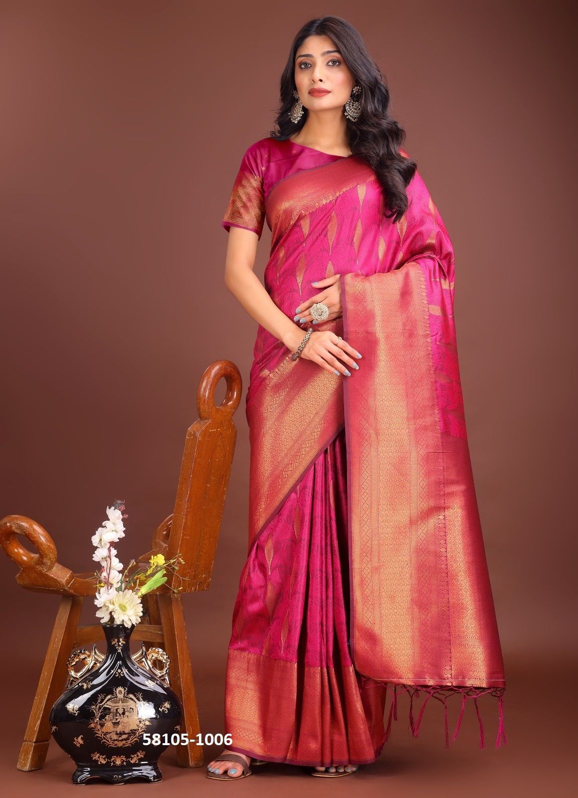 PALKI 2 - Catalog # 58105 (Set of 6 Sarees) by Brand STROLLAY ® PALKI 2 - Catalog # 58105 (Set of 6 Sarees) by Brand STROLLAY ®