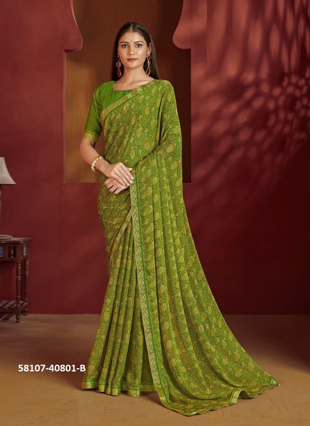SIMAAYA 32 - Catalog # 58107 (Set of 12 Sarees) by Brand RUCHI SAREES