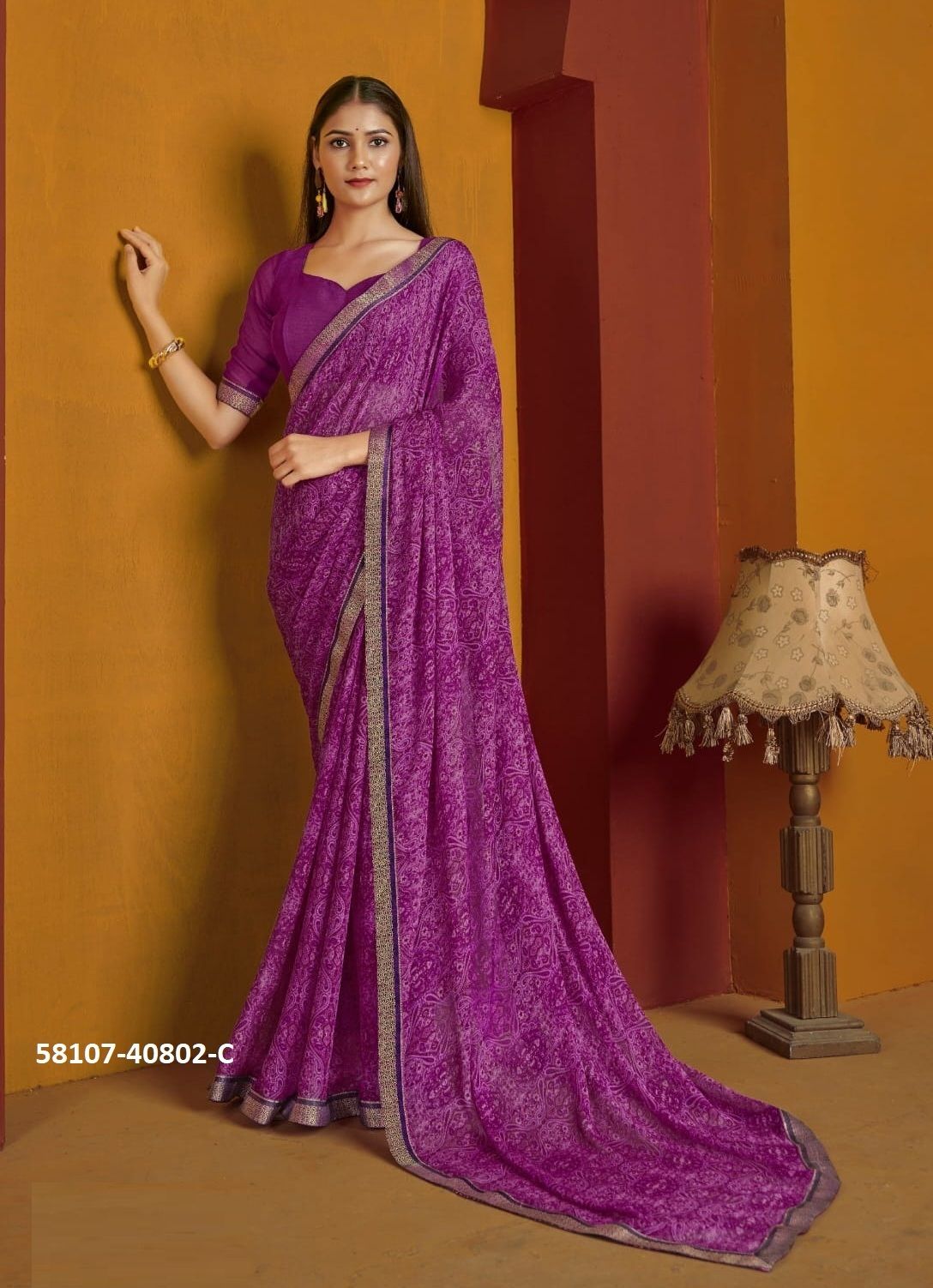 SIMAAYA 32 - Catalog # 58107 (Set of 12 Sarees) by Brand RUCHI SAREES