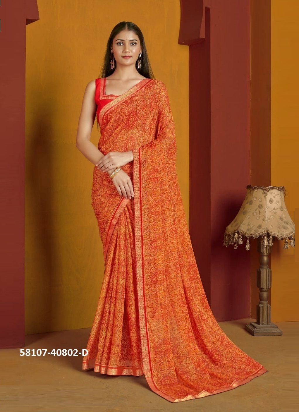 SIMAAYA 32 - Catalog # 58107 (Set of 12 Sarees) by Brand RUCHI SAREES