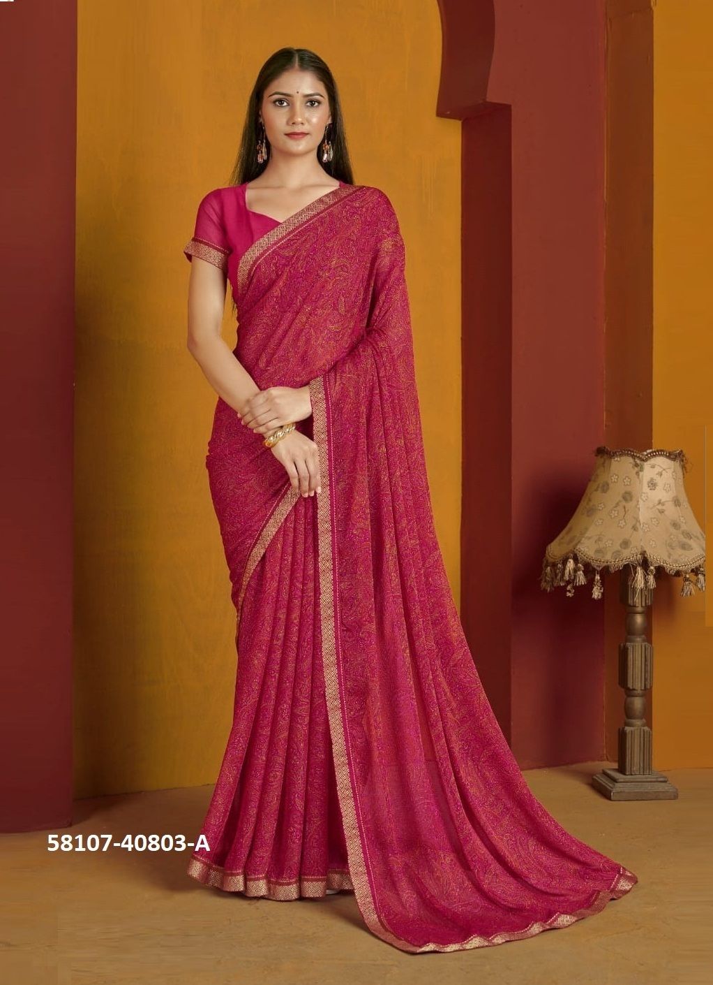 SIMAAYA 32 - Catalog # 58107 (Set of 12 Sarees) by Brand RUCHI SAREES