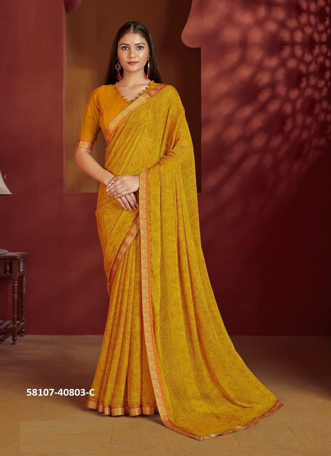 SIMAAYA 32 - Catalog # 58107 (Set of 12 Sarees) by Brand RUCHI SAREES