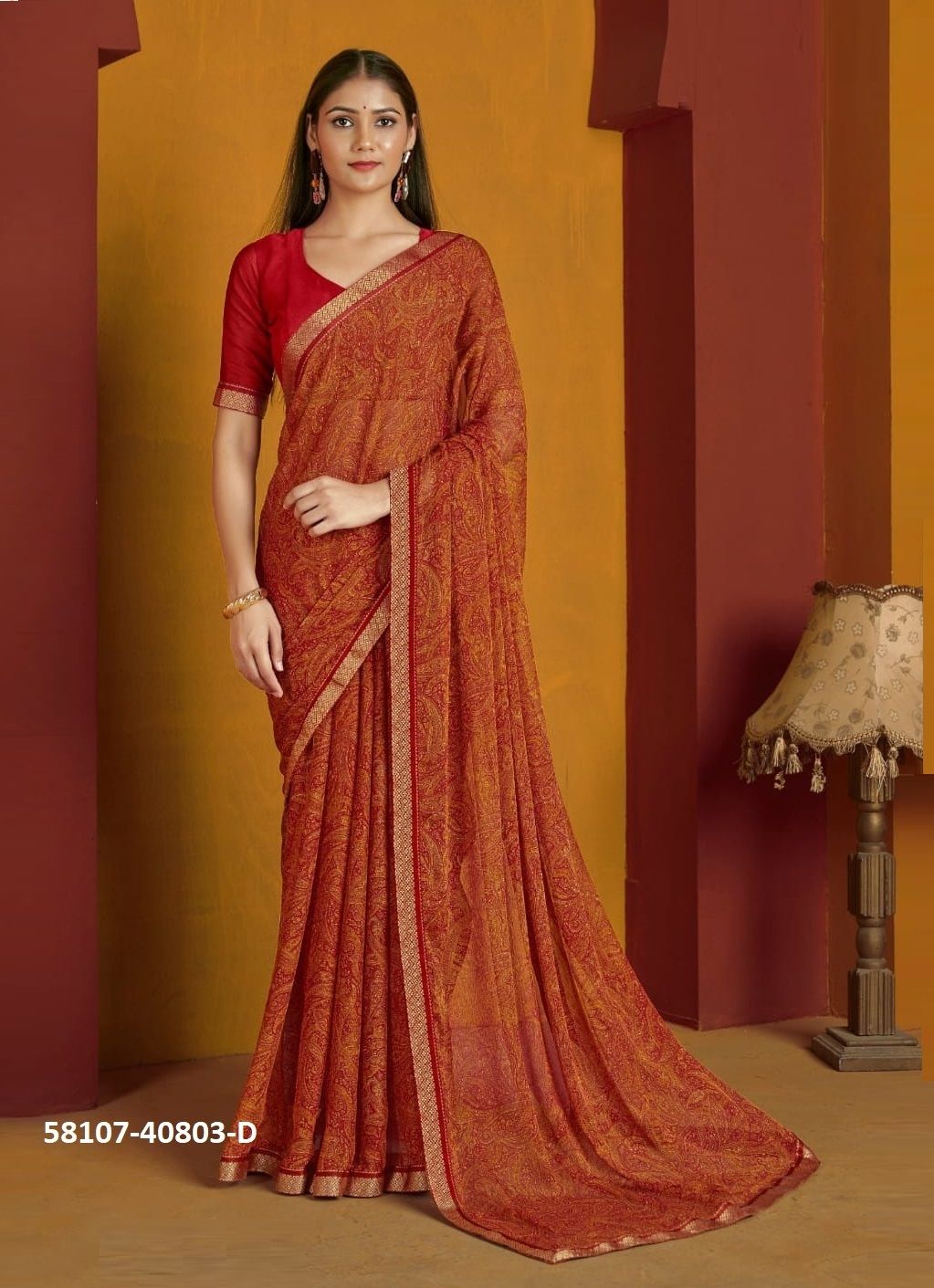SIMAAYA 32 - Catalog # 58107 (Set of 12 Sarees) by Brand RUCHI SAREES