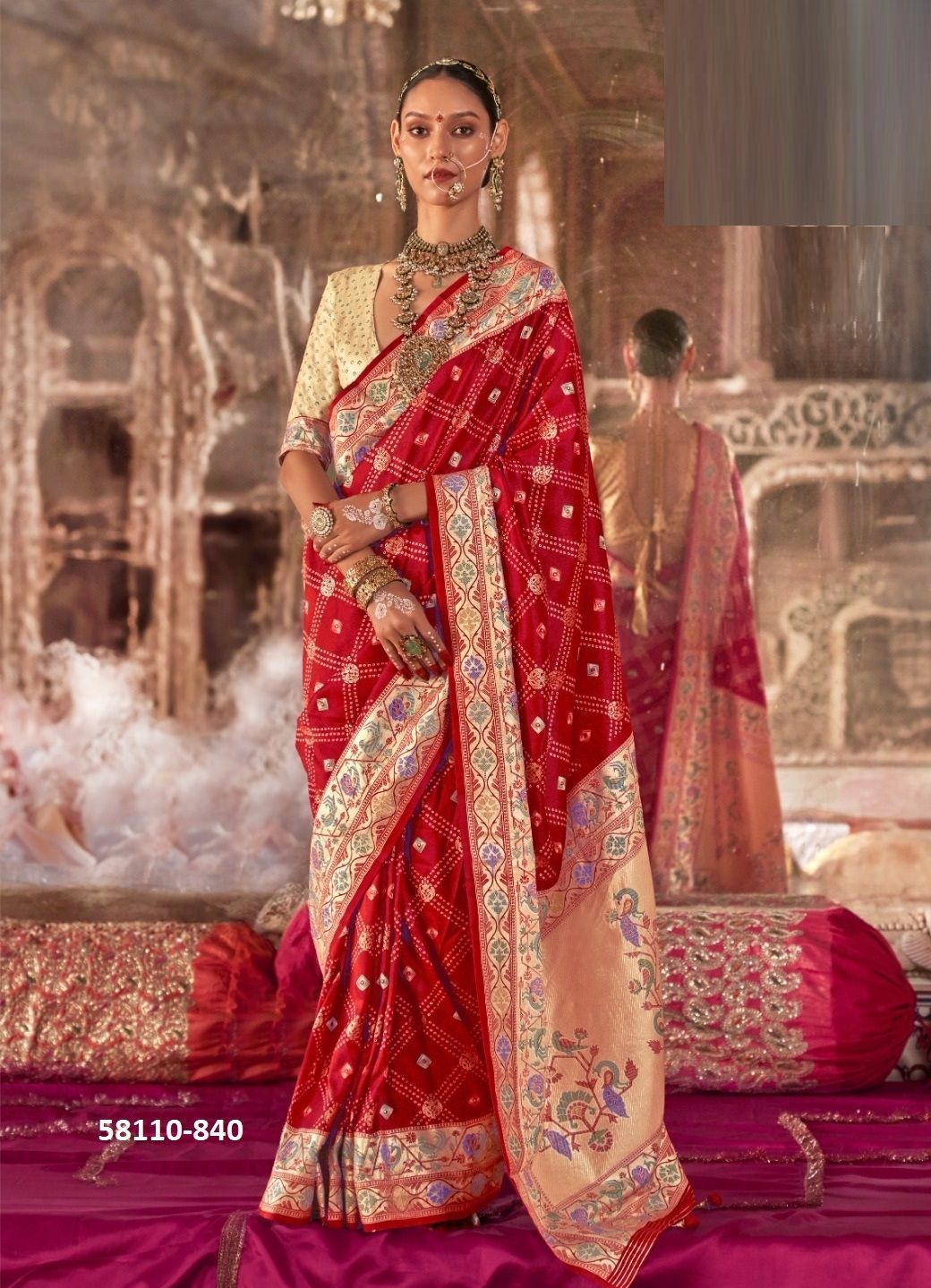 MEERA - Catalog # 58110 (Set of 6 Sarees) by Brand KRESHVA