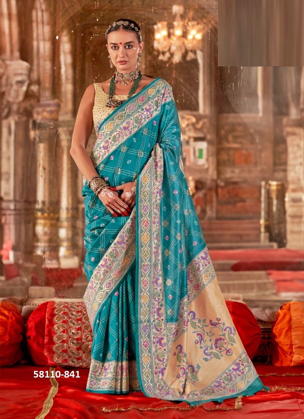 MEERA - Catalog # 58110 (Set of 6 Sarees) by Brand KRESHVA