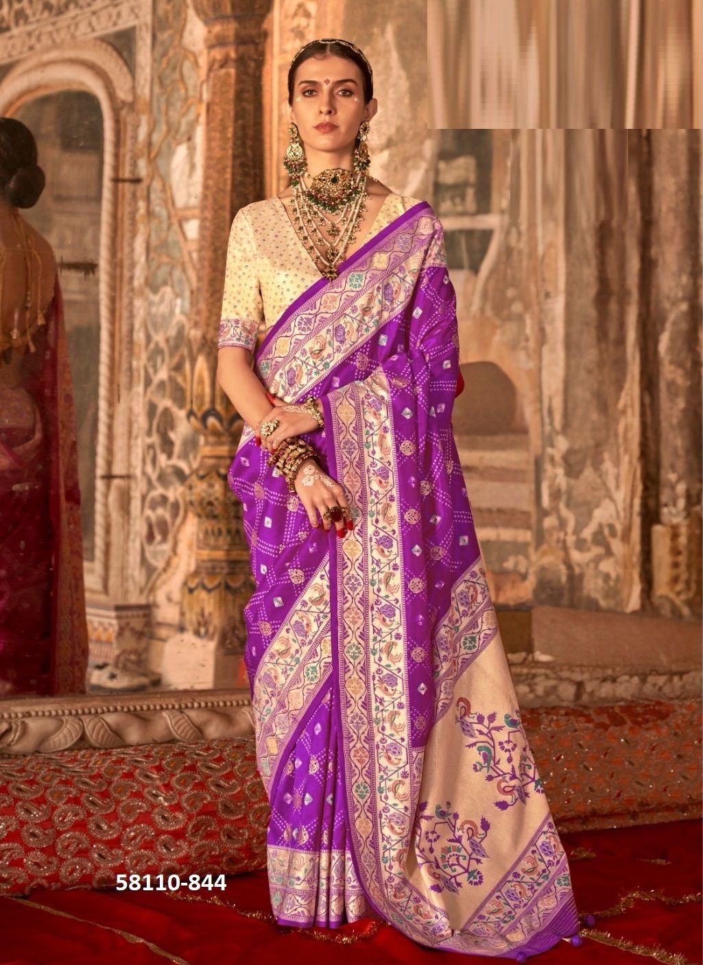 MEERA - Catalog # 58110 (Set of 6 Sarees) by Brand KRESHVA