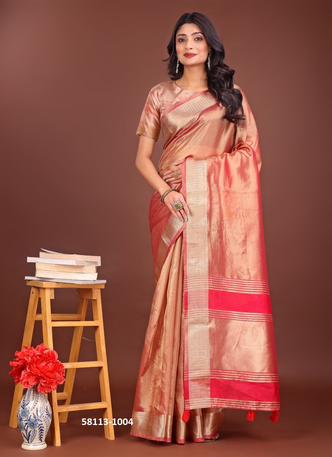 INTERLAKEN - Catalog # 58113 (Set of 6 Sarees) by Brand STROLLAY ®