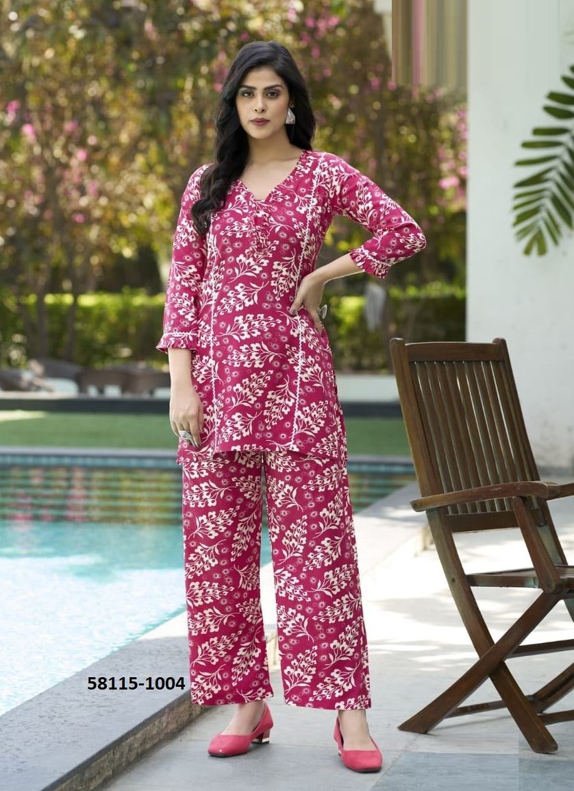 MOKSHA - Catalog # 58115 (Set of 6 Tops With Bottoms) by Brand WOODEE AHMEDABAD2700