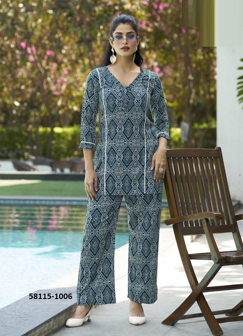 MOKSHA - Catalog # 58115 (Set of 6 Tops With Bottoms) by Brand WOODEE AHMEDABAD2700