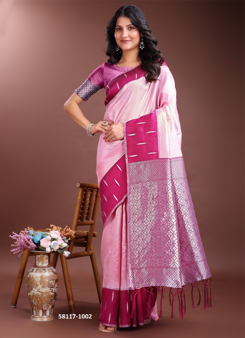 DAIRY MILK - Catalog # 58117 (Set of 8 Sarees) by Brand STROLLAY ®