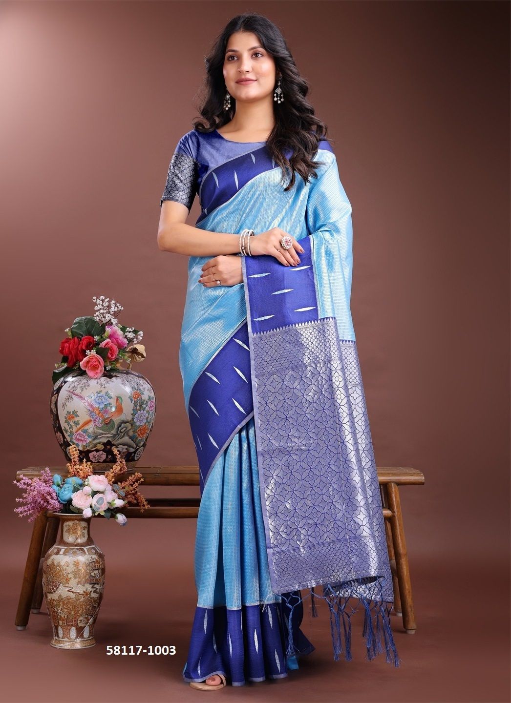 DAIRY MILK - Catalog # 58117 (Set of 8 Sarees) by Brand STROLLAY ®