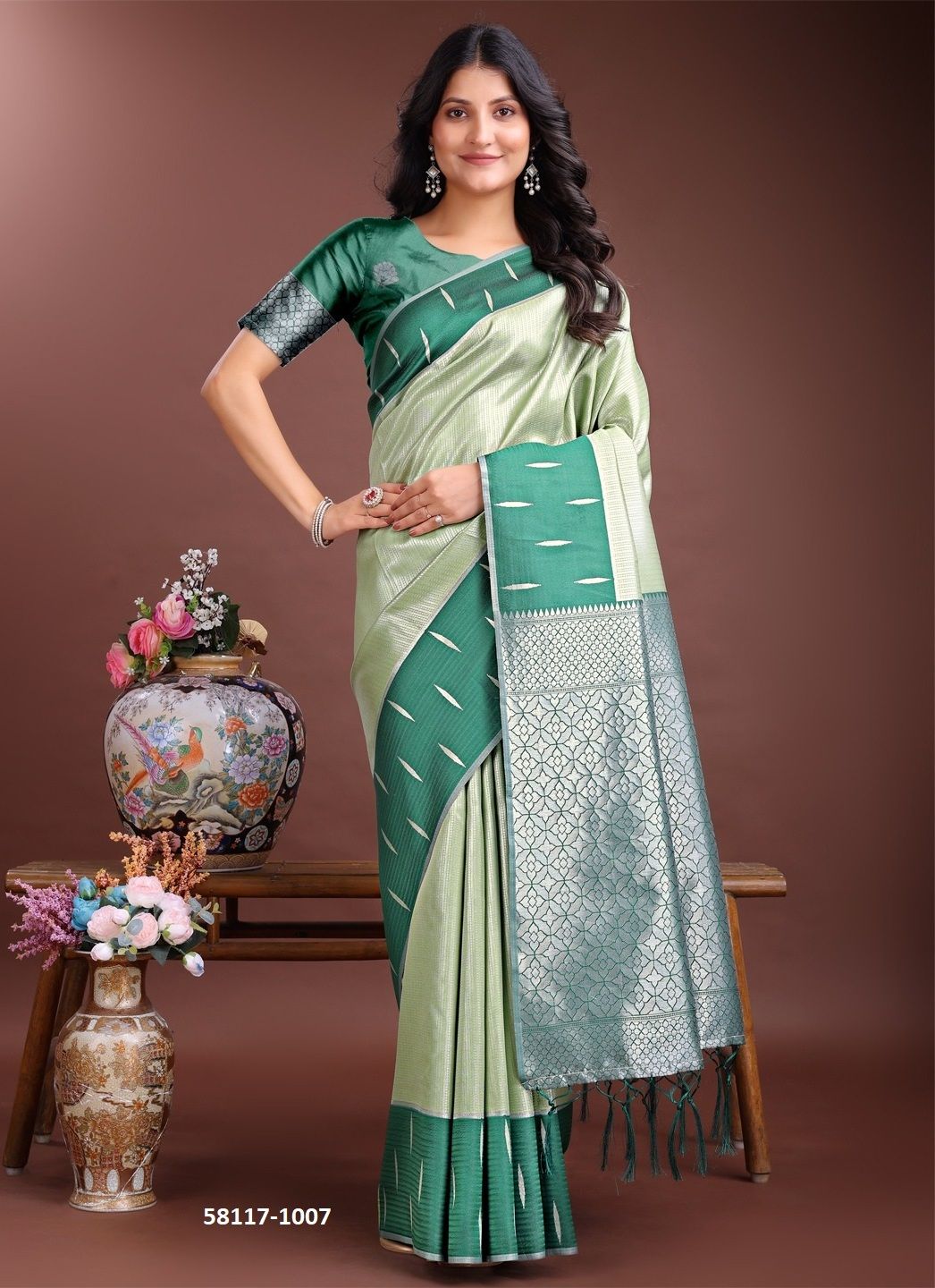 DAIRY MILK - Catalog # 58117 (Set of 8 Sarees) by Brand STROLLAY ®