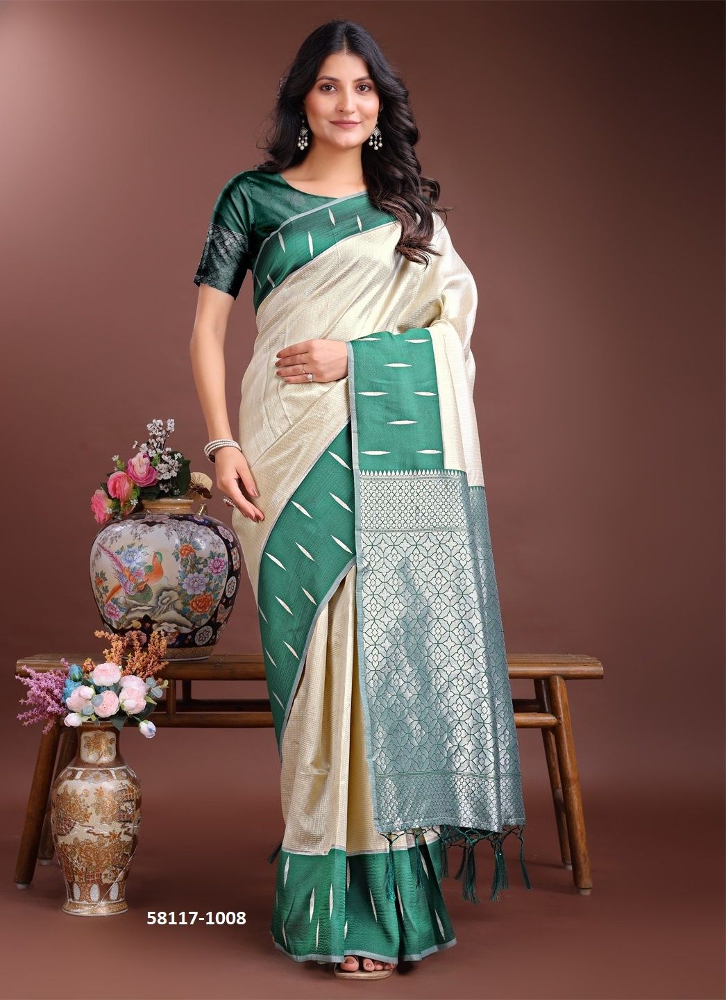 DAIRY MILK - Catalog # 58117 (Set of 8 Sarees) by Brand STROLLAY ®
