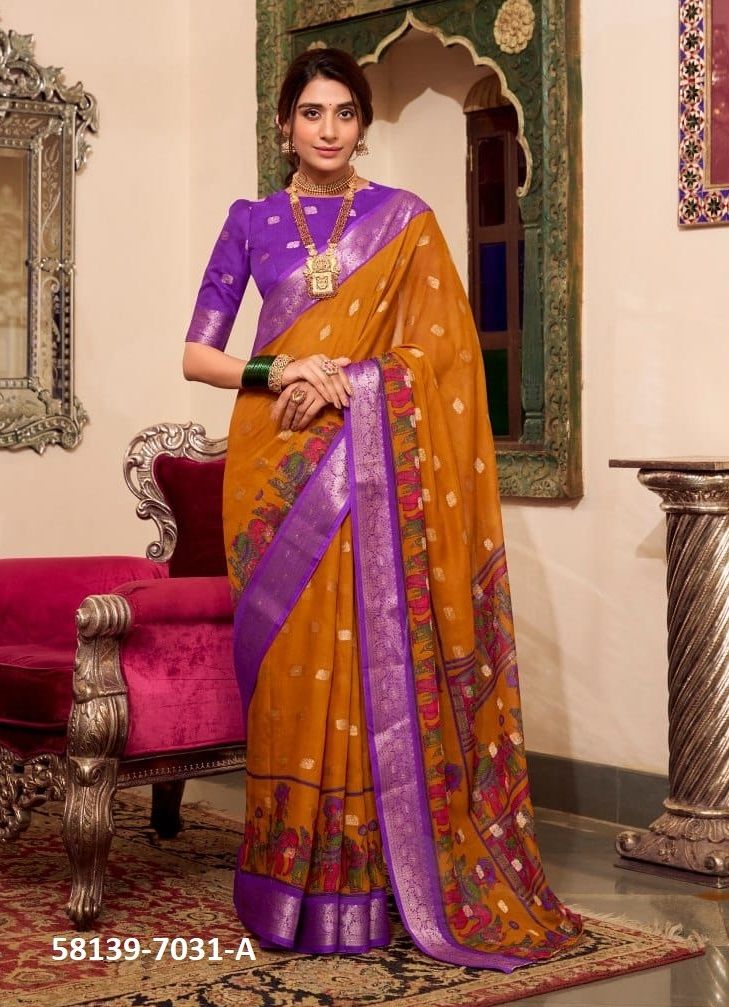 VEDANTI - Catalog # 58139 (Set of 4 Sarees) by Brand STROLLAY ® VEDANTI - Catalog # 58139 (Set of 4 Sarees) by Brand STROLLAY ®