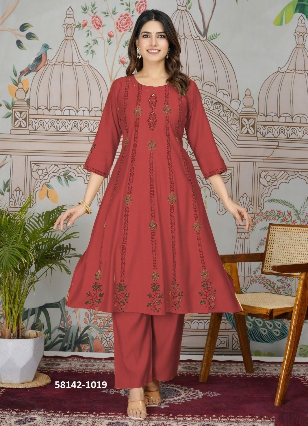 RASHMIKA 2 - Catalog # 58142 (Set of 4 Tops With Bottoms) by Brand STROLLAY ®