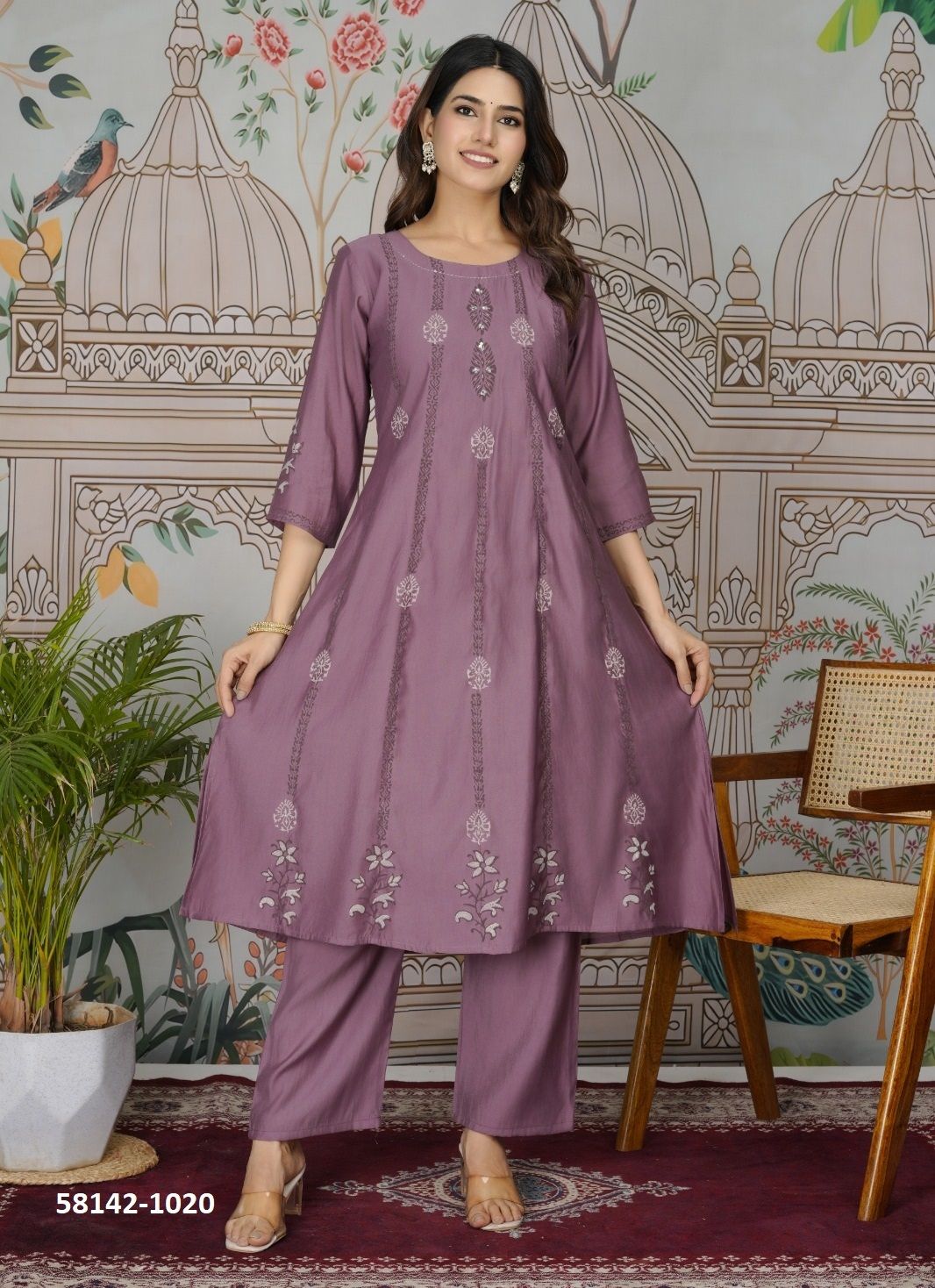 RASHMIKA 2 - Catalog # 58142 (Set of 4 Tops With Bottoms) by Brand STROLLAY ®