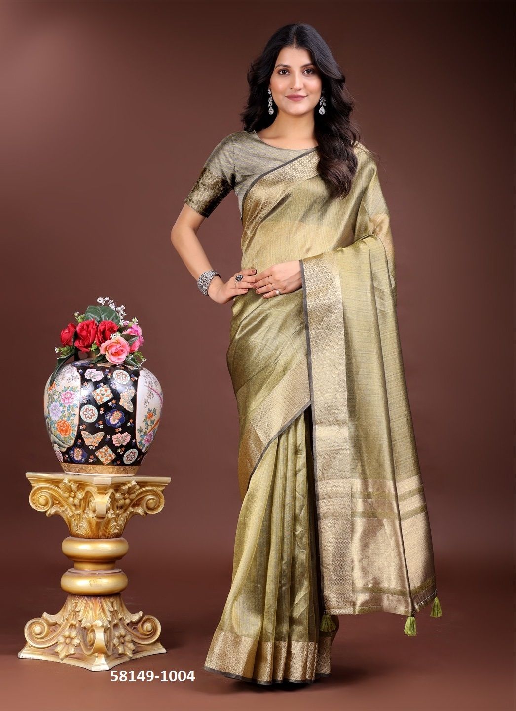 MARRAKECH - Catalog # 58149 (Set of 6 Sarees) by Brand STROLLAY ®