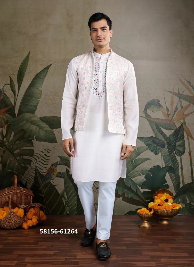 ROYAL DRAPE 1 - Catalog # 58156 (Set of 4 Men's Ethnic Wear) by Brand STROLLAY ®